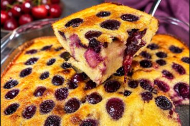 The Easiest Cherry Clafoutis Recipe! 🍒 A Classic French Dessert Anyone Can Make