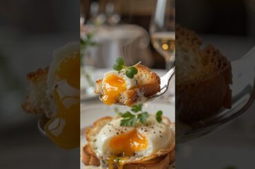 🥚🗼Eggs à la Eiffel Tower🤤 | Elegant French-Style Eggs | ASMR #Shorts #fypシ゚viral #viralshorts #food