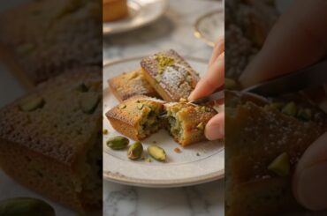 These Pistachio Financiers Are Tiny, But the Flavor Is HUGE!#trending #dessert #viral #shorts #fyp