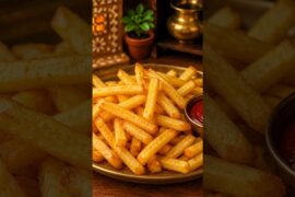 Mini French Fries ASMR 🍟✨ | Crispy Golden Fries in a Tiny Indian Kitchen #shorts