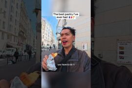 $2 choco bread in Paris 🇫🇷 #streetfood #paris  #frenchfood #france