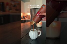 pumpkin french toast latte #coffee #coffeeathome #recipe #icedlatte #pumpkin #pumpkinseason