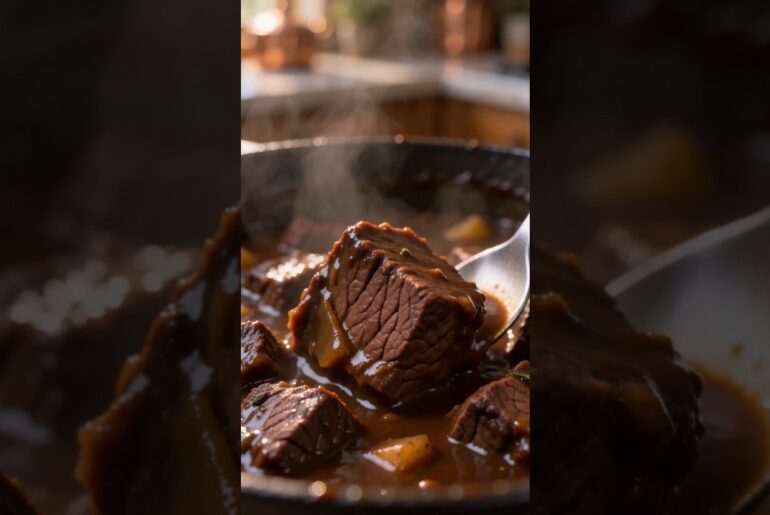 🇫🇷 The Secret Behind France's Most Tender Beef Bourguignon 🤯   Master Chef ArthWesker #Shorts