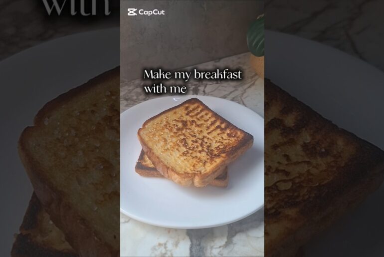 make my breakfast with me french toast recipe #recipe #shorts