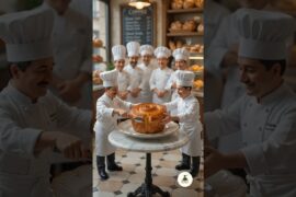 KOUIGN-AMANN 🇫🇷 | Tiny Chefs Make This Caramelized French Pastry 🤯 •52          #funny #shorts