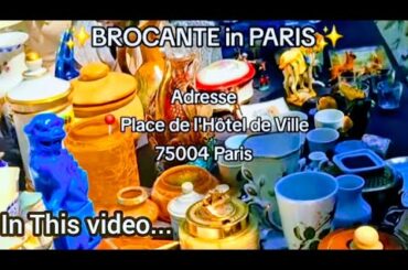 Paris France🇨🇵GRAND Brocante in Paris🛍Antiquités &Trouvailles🪞Flea Market💸Cheap things🖼4KHDR Thrift📸
