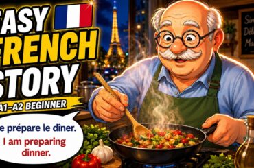 Learn French Through a Story 🇫🇷 Beginner French A1–A2 | Henri Prepares Dinner