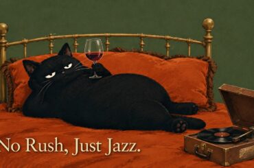 🔴 24/7 Velvet Cat Jazz – Vintage Noir Jazz for Work, Focus & Quiet Relaxation