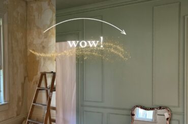 HUGE FRENCH DINING ROOM UPDATE!! ✨ Transforming my Stripped Plaster Walls with Trim and Paneling
