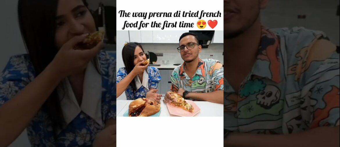 Prerna di tried french food for the first time 😍❤️ @triggeredinsaan#liveinsaan #shorts Prerna di tried french food for the first time 😍❤️ @triggeredinsaan#liveinsaan #shorts