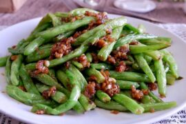 Only 7 Ingredients! Singapore Zi Char Style French Beans w/ Dried Shrimp 虾米炒四季豆 Stir Fried Recipe