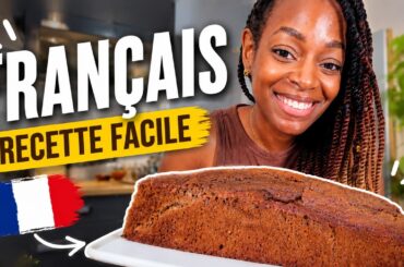 Cook & Learn French | Easy Chocolate Cake Recipe 🍫🇫🇷 Comprehensible input with French subtitles