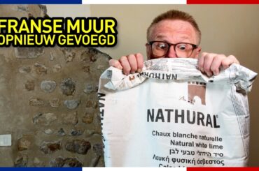 Een oude Franse muur opnieuw voegen met kalk | Onze aanpak