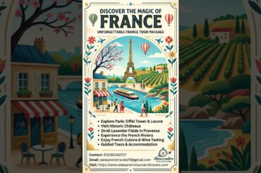 France Tour Package 2026  Eiffel Tower, Loire Valley & Riviera |  #alessandrotoursandtravels #France
