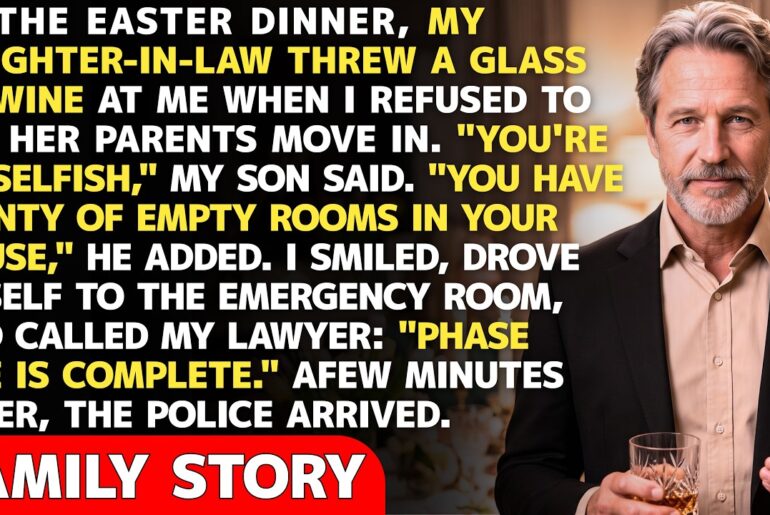 “You're so selfish!” My son and his wife threw wine at me, so I called my lawyer!| Grandpastories