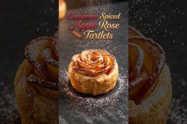 Crispy Apple Rose Tartlets (Easy Pastry Hack) 🍎✨#shorts