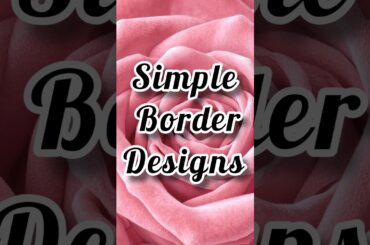 Drawing Border Design for Project Front Page✨Beautiful Drawing Ideas for Title Page Design #a4border