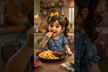🍟 Enaya wants French fries!| Fun cooking Adventure #shorts