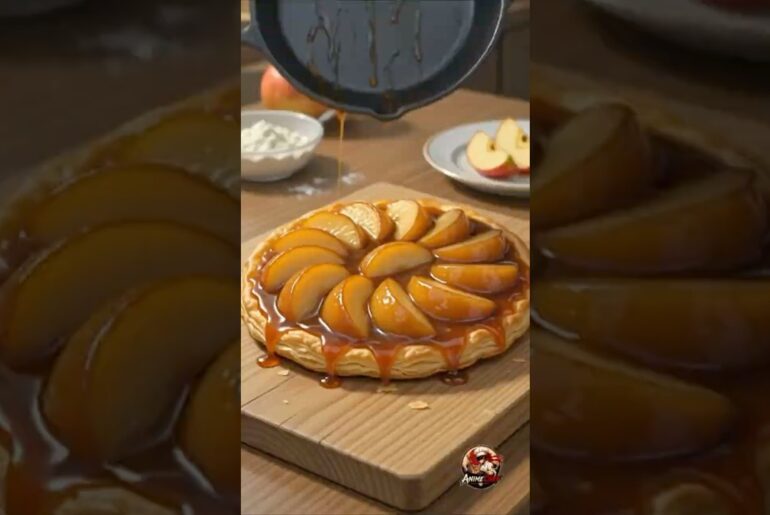 The Art of Tarte Tatin 🍎🥐🇫🇷 | French Caramelized Apple Tart in Anime Style ✨