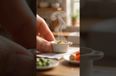 World’s Smallest French Onion Soup in Paris! 🍲🧀 #Shorts #MiniatureFood #ASMR #FrenchOnionSoup