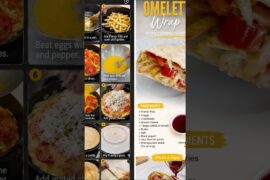 🍟 FRENCH FRIES OMELETTE WRAP 🌯🧀