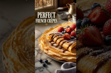French Crêpes Recipe | Paper-Thin, Buttery & Perfectly Golden #FrenchCrêpesRecipe #FrenchCrêpes