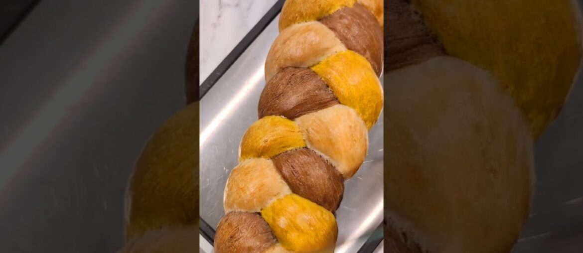 Satisfying Tri-Color Braided French Loaf ASMR 🍞