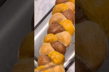 Satisfying Tri-Color Braided French Loaf ASMR 🍞