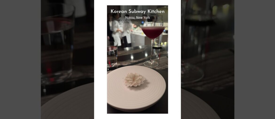 Korean fine dining restaurant is located a NYC subway station.