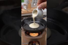 Miniature French Crêpe 🥞 | Tiny French Dessert ASMR #shorts #food #ai #miniature