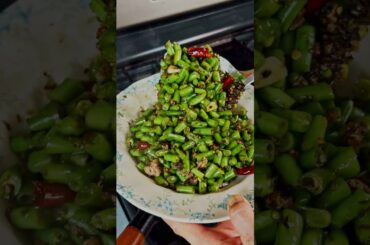 Mouth Watering Minced Pork French Beans In 15 Minutes!