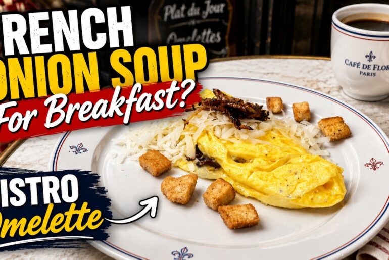 French Onion Soup For Breakfast | Try This Omelette! #Breakfast #Brunch #EggRecipes #WorldCuisine