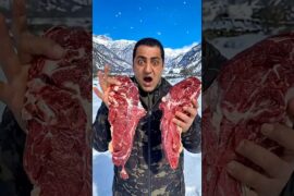 Huge French-Style Meat Cooked Over an Open Fire! | Amazing Village Cooking #cooking #bbq #food #meat