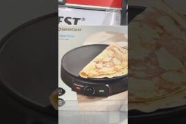 Whip up paper-thin french crepes at home! This non-stick electric griddle makes breakfast easy! 🥞✨⁠
