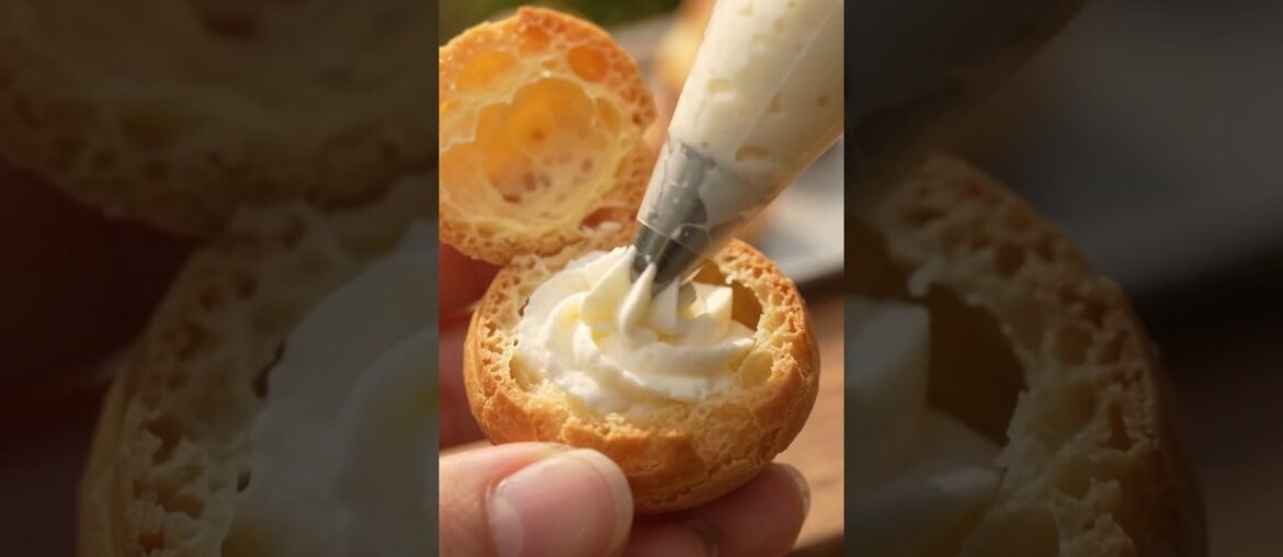 CREAM PUFFS… CRACK OPEN THE STRAWBERRY CORE! 🍓🤯✨ #Shorts CREAM PUFFS… CRACK OPEN THE STRAWBERRY CORE! 🍓🤯✨ #Shorts