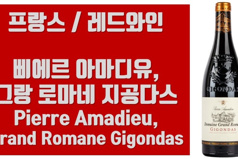 프랑스 레드 와인 / 삐에르 아마디유, 그랑 로마네 지공다스 Pierre Amadieu, Grand Romane Gigondas