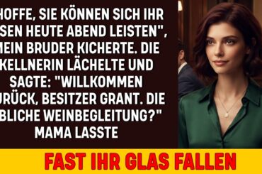 Beim Abendessen nannte mich mein Bruder arm – woraufhin die Kellnerin sagte: „Willkommen zurück, ...