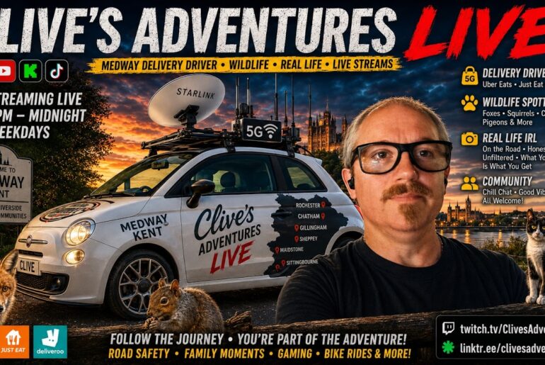 🔥 Uber Eats Delivery Driver in Medway Kent | LIVE IRL (Monday WK - 37)