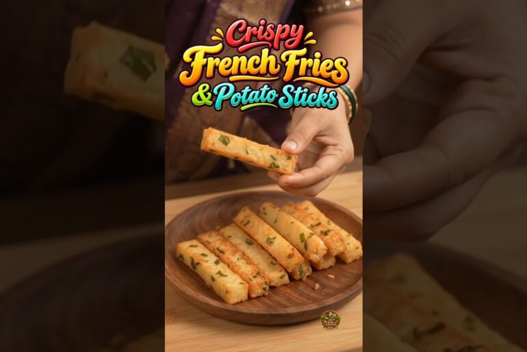 crispy potato sticks 🍟 homemade french fries style | cooking asmr #shorts #potatosticks #frenchfries