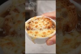 🧅🥣 Mini French Onion Soup | Crispy Tiny Food Cooking ASMR