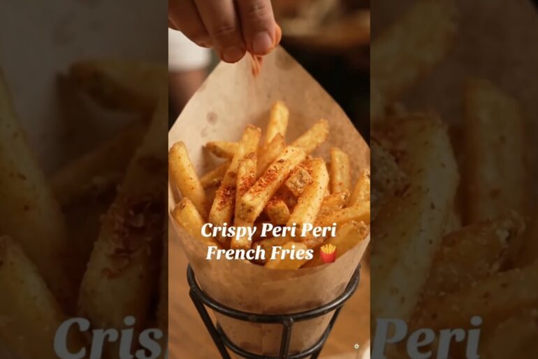 🔥 Crispy Peri Peri French Fries 🌶️🍟 | Restaurant Style Fries at Home #fries #recipe