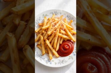 Crispy French Fries At Home 🍟 #frenchfries  #crispysnacks #streetfood #foodshorts #recipe #cooking