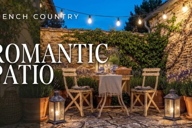 French Country Patio Makeover Ideas For Romantic Dining In Small Backyard Corners