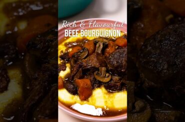 Beef Bourguignon | Classic French Beef Stew Recipe #boeufbourguignon #frenchcooking #bistrofood