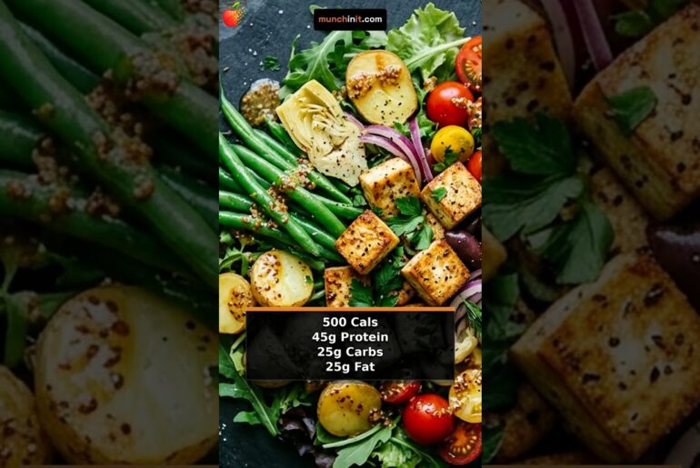 Warm Tofu Niçoise Salad