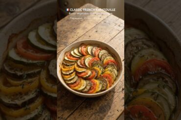 Authentic Ratatouille Recipe 🇫🇷🍅 | Easy French Vegetable Dish | Healthy & Delicious #shorts