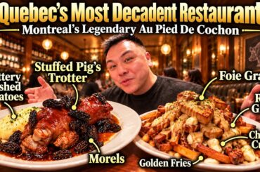 30,000 Calorie Feast in Montreal!  Canada's Legendary Quebecois Restaurant!
