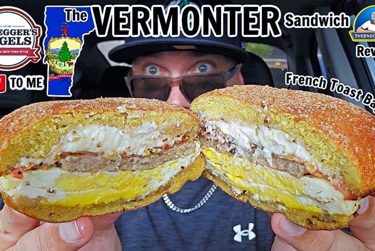 Bruegger's Bagels® Vermonter Bagel Sandwich Review! 🥯 | How Good Is It? | theendorsement