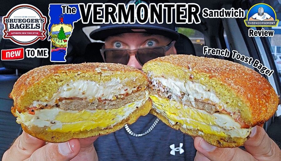 Bruegger’s Bagels® Vermonter Bagel Sandwich Review! 🥯 | How Good Is It? | theendorsement