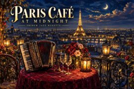Paris Café at Midnight 🌙 French Jazz Musette for Relaxing, Dining & Dreaming
